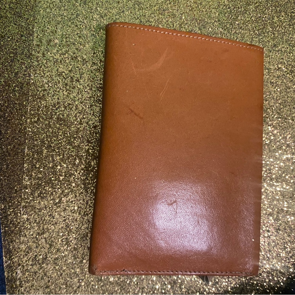 TWEEDS 198️⃣0’s HANDMADE GOLDEN CAMEL TAN LEATHER Wallet RARE VINTAGE ANTIQUATED - Picture 9 of 9